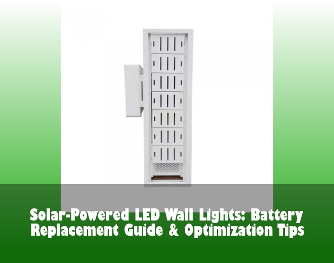 Solar-Powered LED Wall Lights: Battery Replacement Guide & Optimization Tips